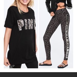 NWOT VS Pink Tshirt/Legging Bundle